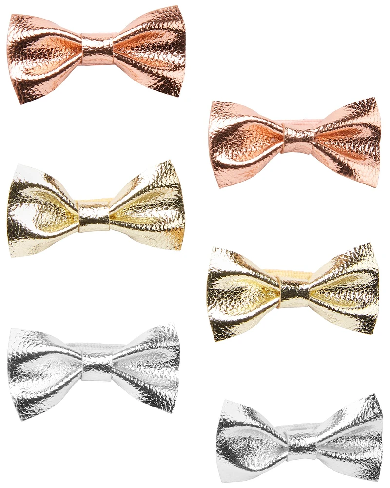 Baby 6-Pack Bow Hair Clips