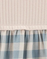 Toddler Plaid Flannel Dress