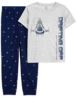 Kid 2-Piece Space Loose Fit Pajamas
