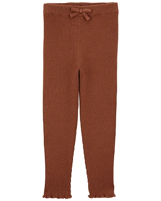 Baby Ribbed Sweater Knit Pants