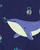 Baby Whale Snap-Up Romper