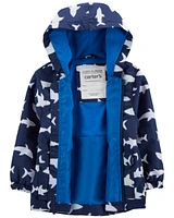 Toddler Shark Color-Changing Rain Jacket