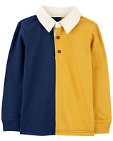 Toddler Long-Sleeve Rugby Polo Shirt