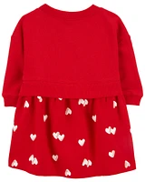 Baby Love Hearts French Terry Dress