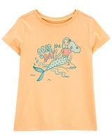 Kid Seas The Day Mermaid Graphic Tee