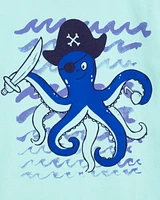 Toddler Octopus Pirate Graphic Tee