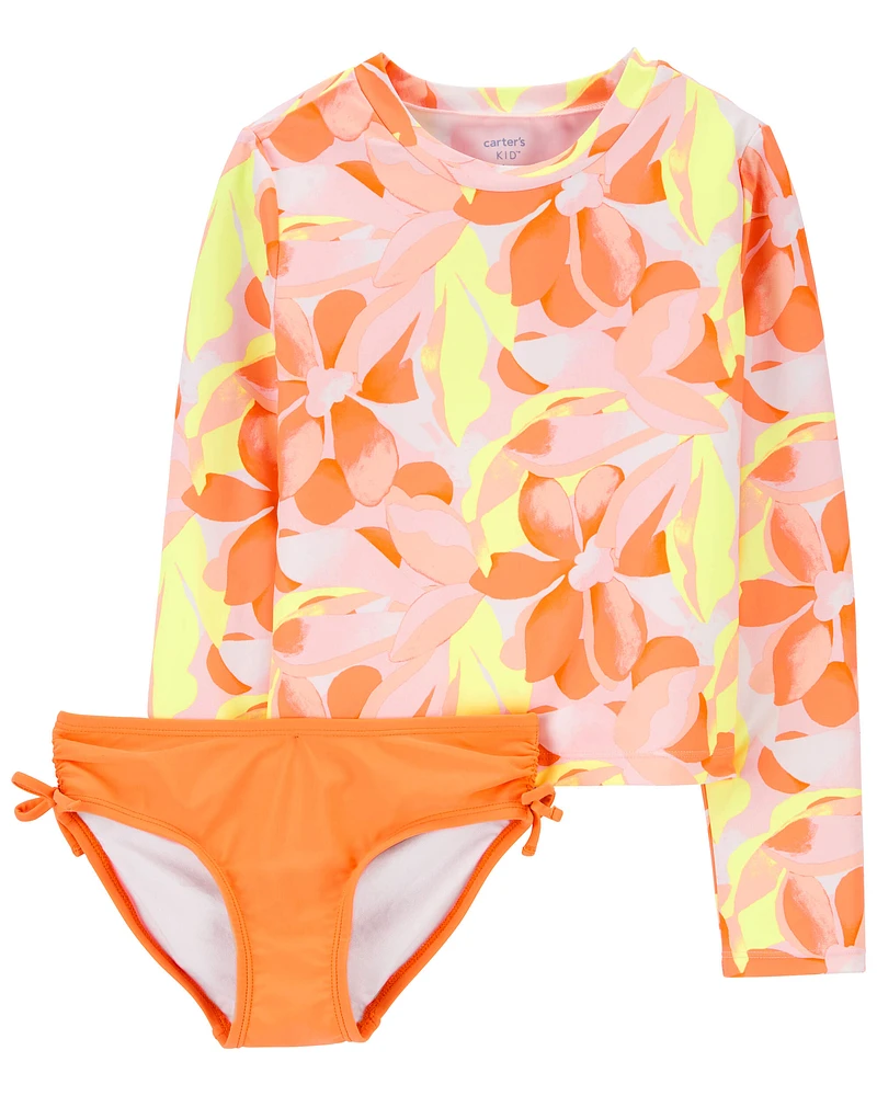 Kid Floral 2-Piece Rashguard Set