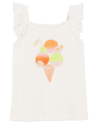 Toddler Ice Cream Flutter Tank