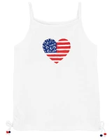 Kid 4th Of July Heart Tank