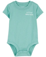 Baby Little Brother Cotton Bodysuit