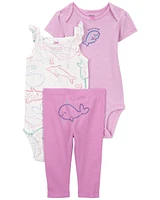 Baby 3-Piece Whale Little Character Set