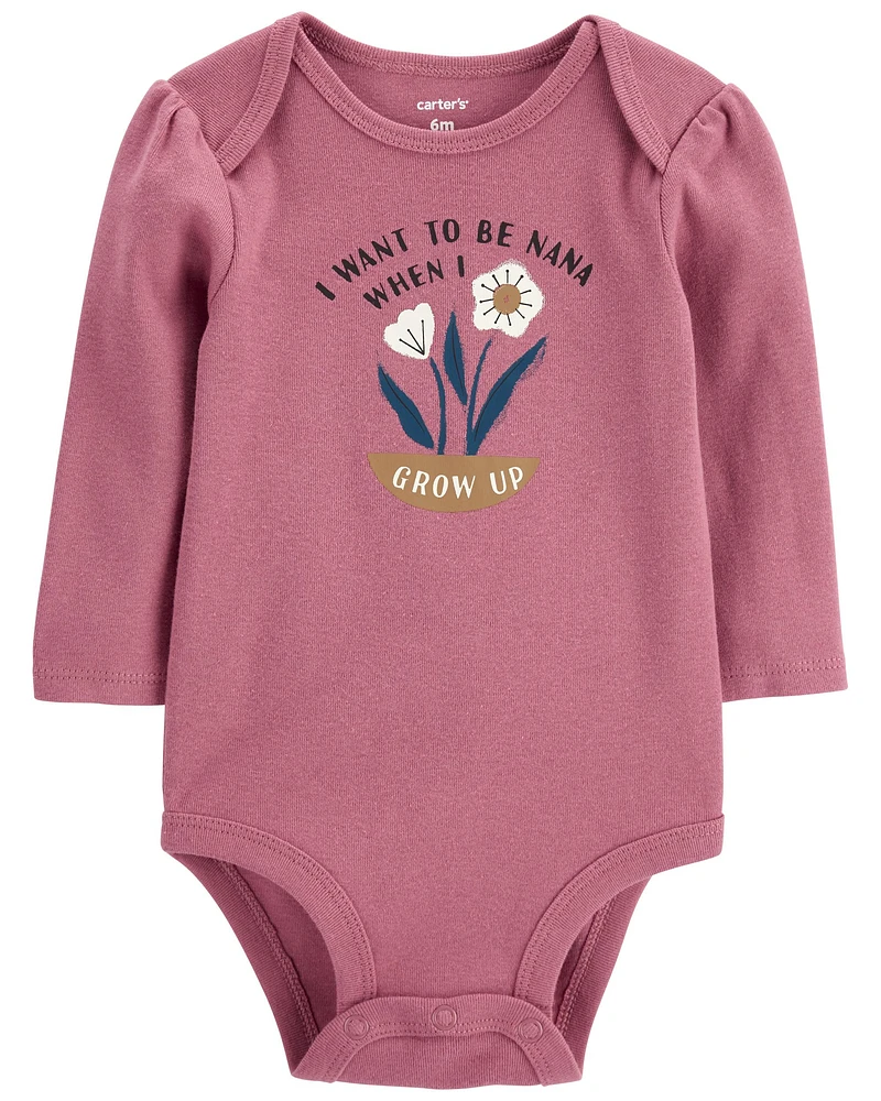 Baby Nana Long-Sleeve Collectible Bodysuit