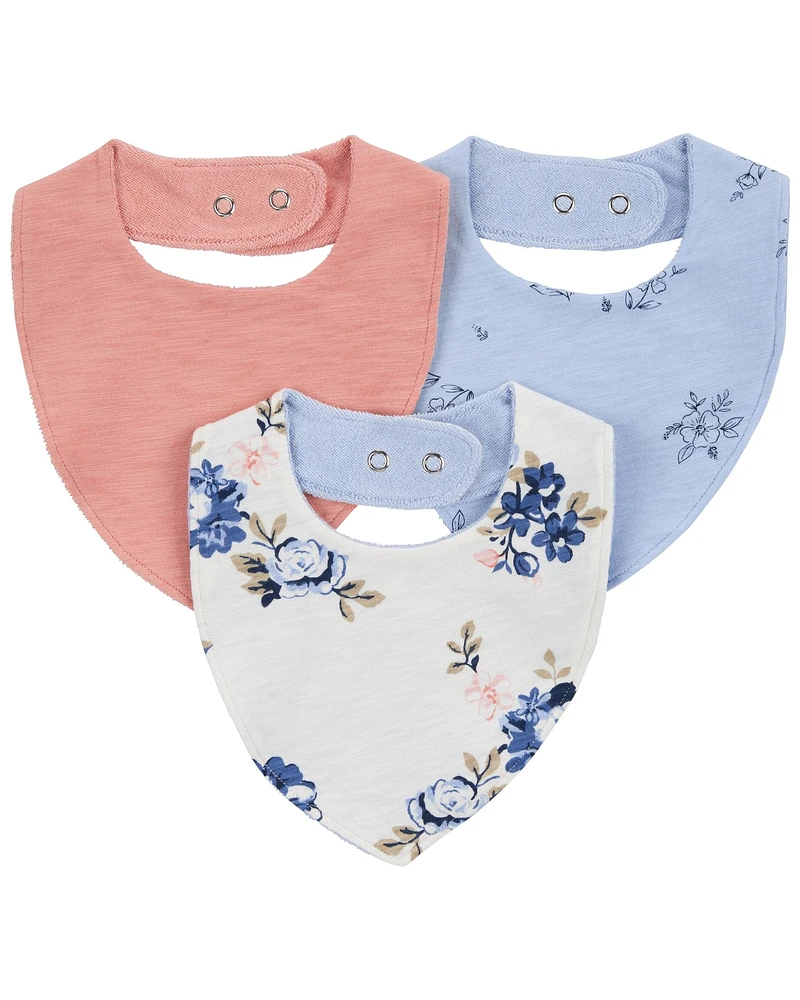 Baby 3-Pack Bandanna Bibs