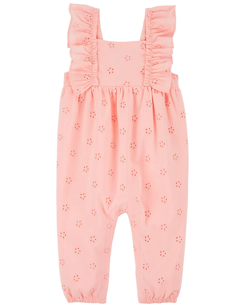 Baby Floral Flutter Jumpsuit