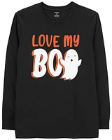 Adult Love My Boo Halloween Graphic Tee