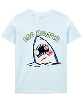 Toddler Egg Hunter Shark Graphic Tee