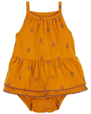 Baby Pineapple Bodysuit Dress