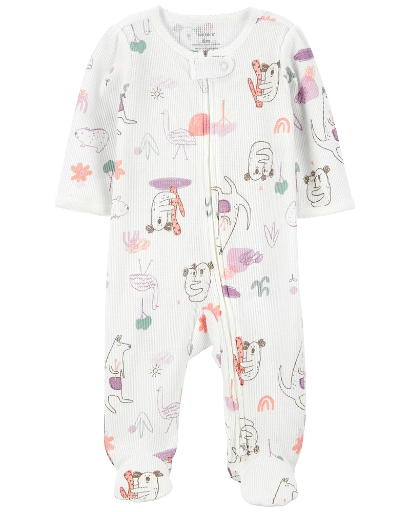 Baby Koala 2-Way Zip Thermal Sleep & Play Pajamas