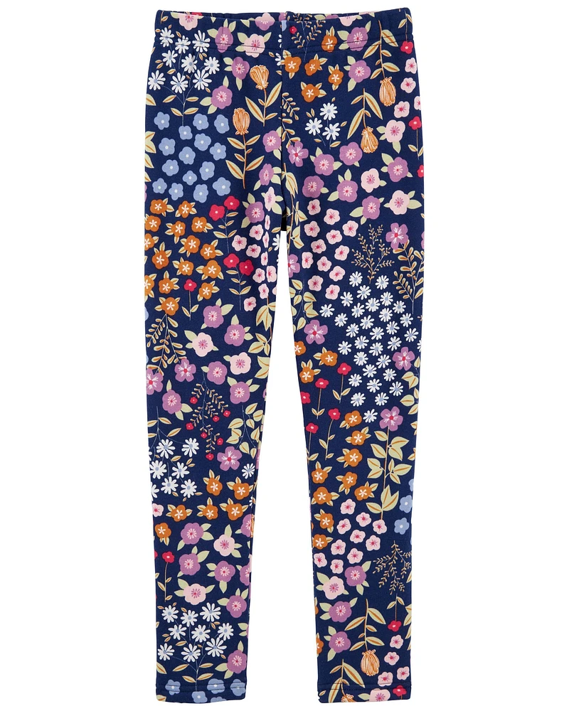 Kid Floral Cozy Leggings