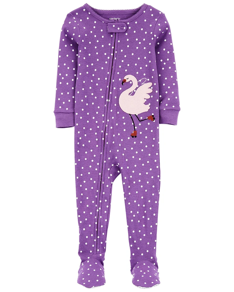 Baby 1-Piece Flamingo 100% Snug Fit Cotton Footie Pajamas