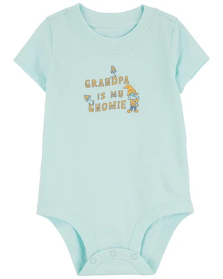 Baby Grandpa Gnome Cotton Bodysuit