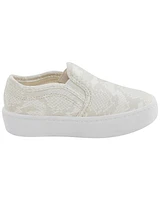 Toddler Snake Skin Print Sneakers