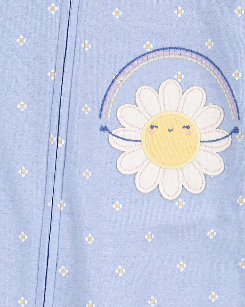 Baby 1-Piece Daisy 100% Snug Fit Cotton Footless Pajamas
