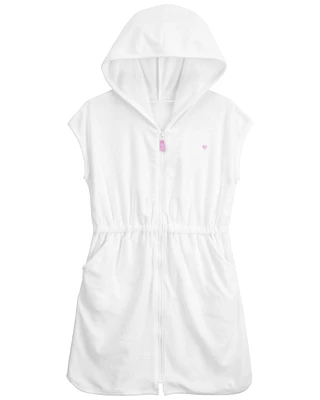 Kid Hooded Zip-Up Cover-Up