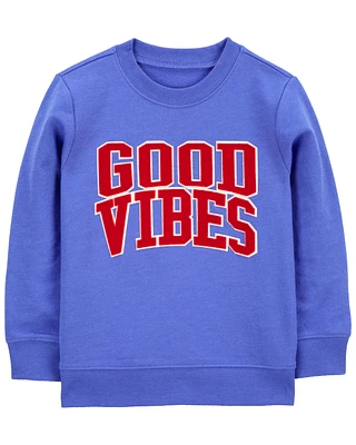 Baby Good Vibes Pullover Sweatshirt