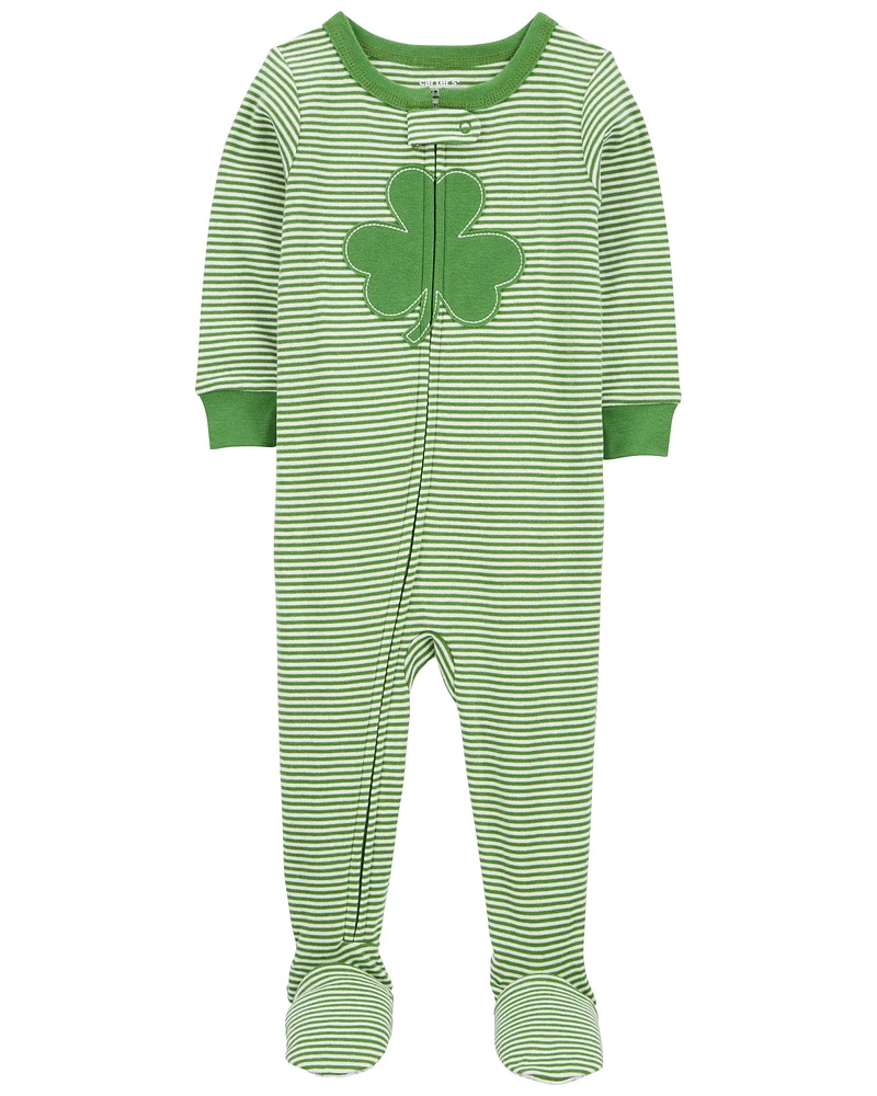 Toddler 1-Piece St. Patrick's Day 100% Snug Fit Cotton Footie Pajamas