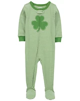 Toddler 1-Piece St. Patrick's Day 100% Snug Fit Cotton Footie Pajamas