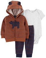 Baby 3-Piece Bear Little Jacket Set