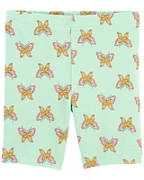 Toddler Butterfly Print Bike Shorts