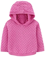 Baby Hooded Sweater Knit Top
