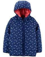 Kid Heart Packable Puffer Jacket