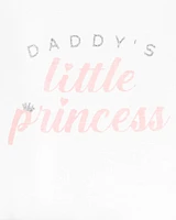 Baby 2-Piece Daddy's Princess Bodysuit & Tutu Pant Set