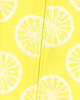 Baby 1-Piece Lemon 100% Snug Fit Cotton Footie Pajamas