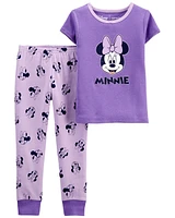 Toddler 2-Piece Minnie Mouse 100% Snug Fit Cotton Pajamas