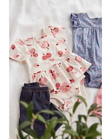 Baby 2-Piece Apple Peplum Bodysuit Pant Set