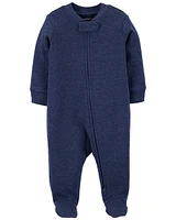 Baby 1-Piece Navy Sleep & Play Pajamas