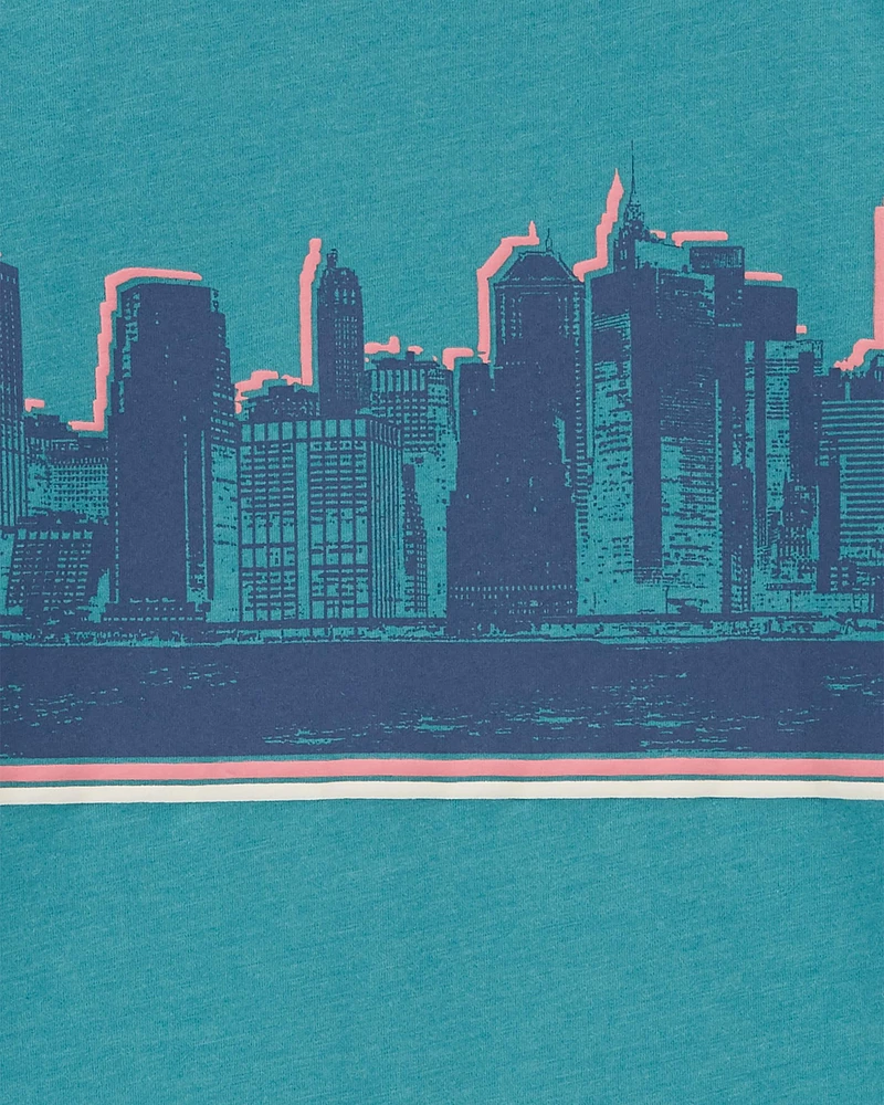 Kid New York Cityscape T-Shirt