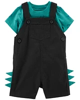 Baby 2-Piece Dinos Tee & Shortalls Set