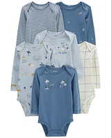 Baby 6-Pack Long-Sleeve Bodysuits