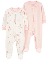 Baby 2-Pack 2-Way Zip Cotton Sleep & Plays