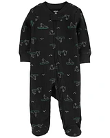 Baby Animal Print 2-Way Zip Sleep & Play Pajamas