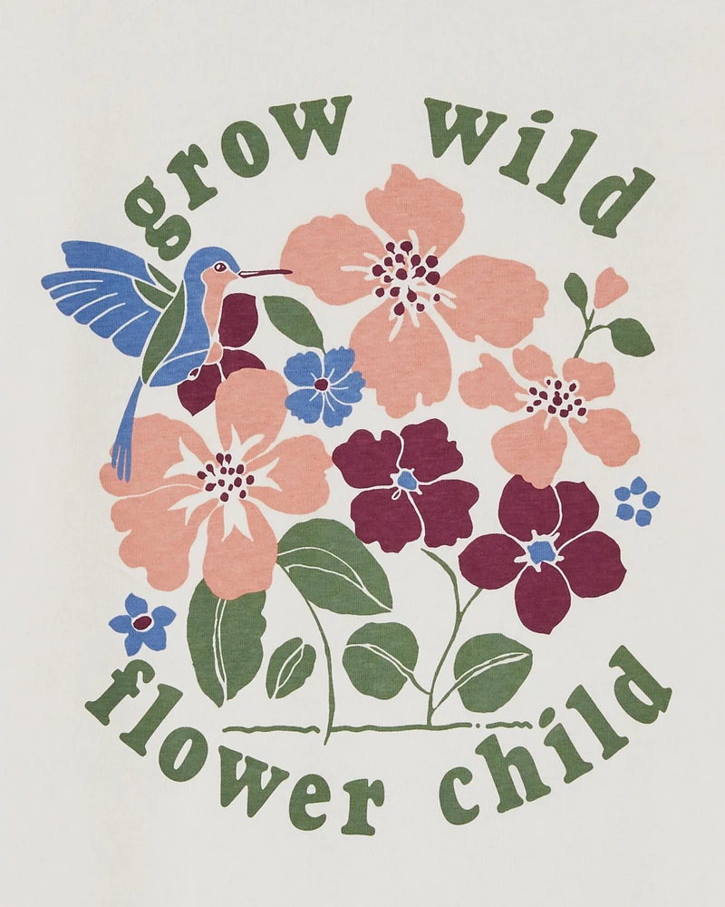 Kid Flower Child Graphic Tee