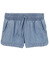 Toddler Chambray Pull-On Sun Shorts