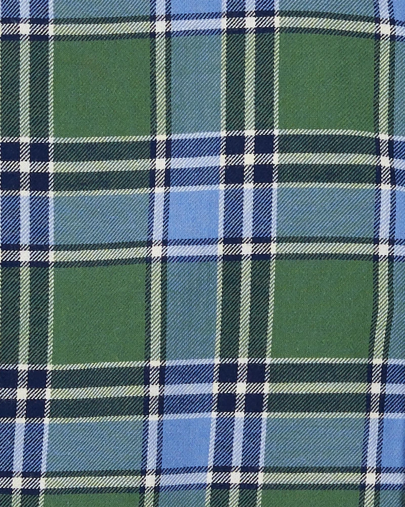 Baby Plaid Button-Front Shirt
