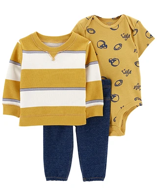 Baby 3-Piece Fleece Pullover Set