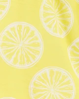 Kid 2-Piece Lemon Loose Fit Pajama Set